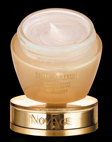 a NovAge Time Restore regeneráló nappali krém SPF 15 50 ml 159,98/ ml 32627 7999,- b NovAge Time Restore regeneráló éjszakai krém