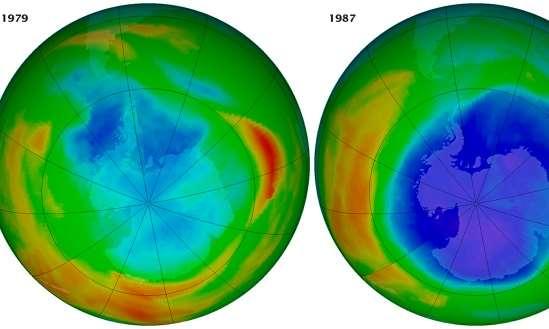 Az ózon védő szerepe kettős: egyrészt az ózonképző folyamatokhoz UV-sugárzás kell, s emiatt e tartomány energiája felemésztődik az "ózongyártásban", másrészt maga az ózon elnyeli (abszorbeálja) az