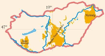 32 Fig. 1.: Blown-sand areas of Hungary 1. ábra.