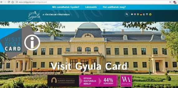 4.2.5. Visit Gyula Card rendszer üzemeltetése VISIT GYULA CARD 2015. év (indulás éve) 2016. év 2017.