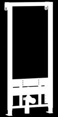 belmagasságú előtétfalakba történő beépítéshez Porszórt önhordó bidé keret 40x40 mm profil Állítható magasságú lábak (0-200 mm) Magasságban állítható