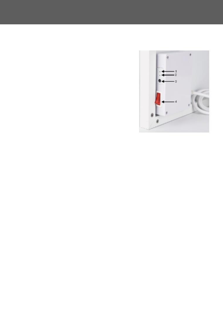 5. Használati útmutató 5.1. Párosítás a vevőegységgel A Plus termékcsaládba tartozó fűtőkészülékek mindegyikének hátoldalán a termosztáthoz tartozó, beépített vevőegység Receiver01 található.