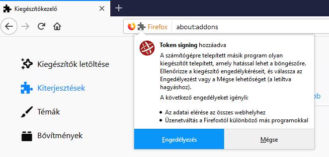 Ha még nem volt telepítve, akkor az Install telepítés opció használatával kerül telepítésre ez a komponens. A folyamat végén a következő dialógusablak figyelmeztet a telepítés sikeres befejezésére.