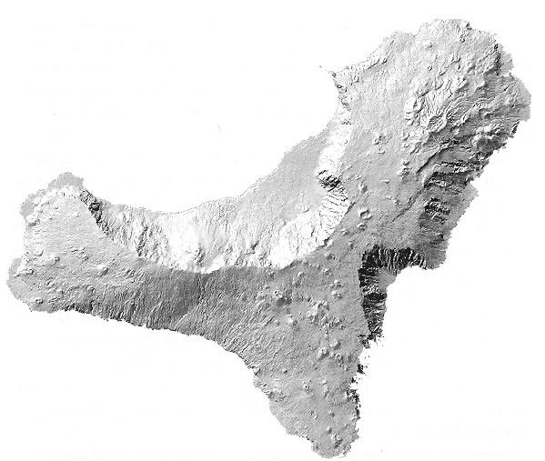 topográfiai térképe dimbes-dombos tengerfenékkel Az