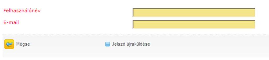 Elfelejtett jelszó esetében a teendők: Első lépésben kattintson az gombra, mely után az alábbi ablak jelenik