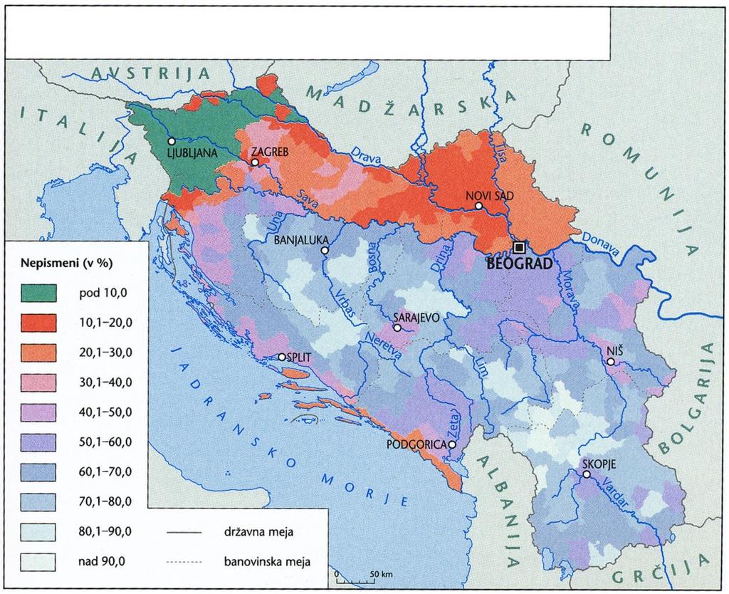 *M15251122M23* Slika 4 / 4. sz. kép: Pismenost prebivalstva Kraljevine l.