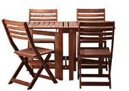 (891.300.03) VINDALSÖ asztal, 182 100 cm 902.590.33 1 db VINDALSÖ állítható támlájú szék 103.064.