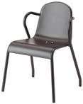 33 3990 Ft VÄDDÖ szék Ülés: Sz39 Mé46 Ma46 cm Porfestett rozsdamentes acél/galvanizált acél és műanyag.