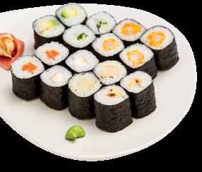 Maki valogatas I Maki selection Sakusei (16 db 16 pcs) 2 lazac maki, 2 japán omlett maki,