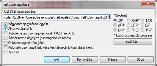 Jelöljük ki a CRC fájlt, majd a Kijelölés/Kijelölés megfordítása vagy a * gomb segítségével szüntessük meg a CRC kijelölését és jelöljük ki az összes fájldarabot.