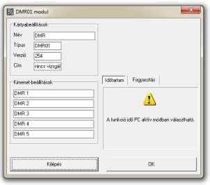 DMR01 Leírás 5db egypólusú relé kimenettel rendelkező modul. Található rajta egy dip-kapcsoló sor, amivel a Master modul jelenléte nélkül is lehet kapcsolni a kimeneteket.