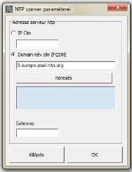 A keresés gomb segítségével megtalálhatja a megadott Domain névhez tartozó IP címet.