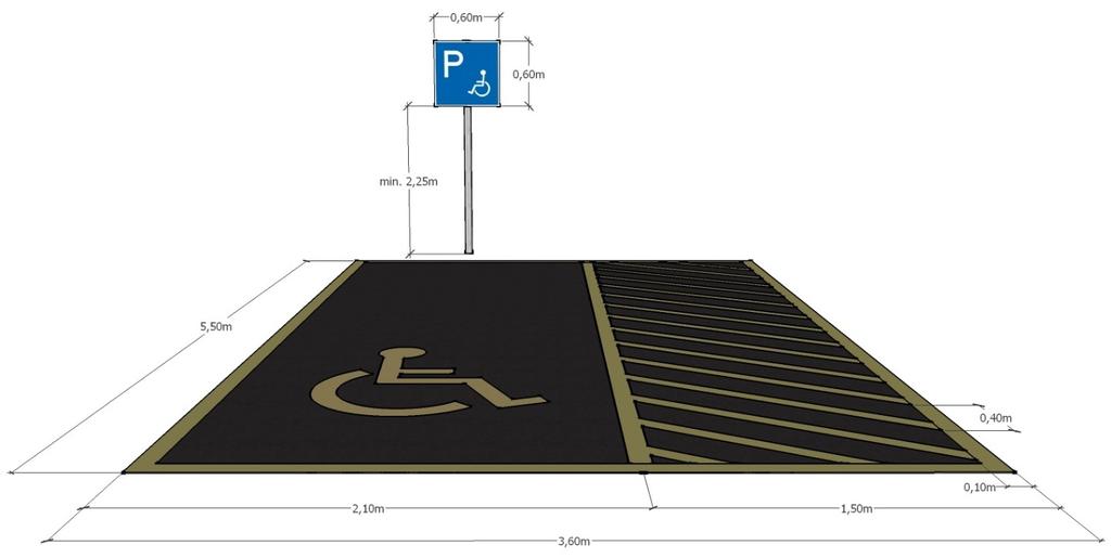 I/3. Akadálymentes parkoló A felújítás során, telken belül egy új, merőleges beállású akadálymentes parkoló is létesül. Az akadálymentes parkoló szilárd, térkő burkolattal épül.