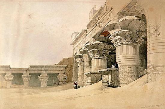 David Roberts - Temple of Horus, Edfu, from