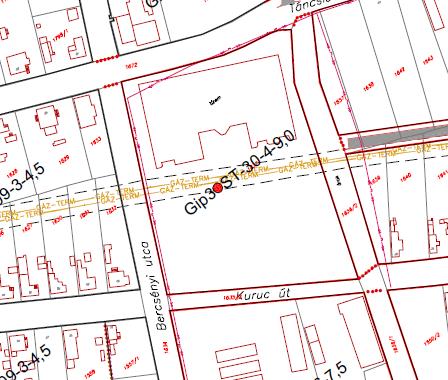 Az üzemmel történt egyeztetés során kiderült,- ezt a hiteles állami alapadat szolgáltatási térkép (mely 2012 évi adatokat tükröz) is tanúsítja,- hogy a tényleges használat szerinti telekalakítások