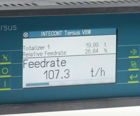 INTECONT Tersus Tömegáramméréshez Legnagyobb megbízhatóság Hiteles pontosság Automatizált üzembe helyezés és beszabályozás Kedvező árú kompakt rendszer Alkalmazás Az INTECONT Tersus kiértékelő