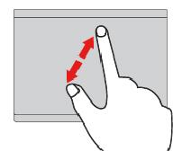 Pöccintés felfelé három ujjal A feladatnézet megnyitásához és az összes megnyitott ablak megjelenítéséhez helyezze három ujját az érintőfelületre, és pöccintsen felfelé.