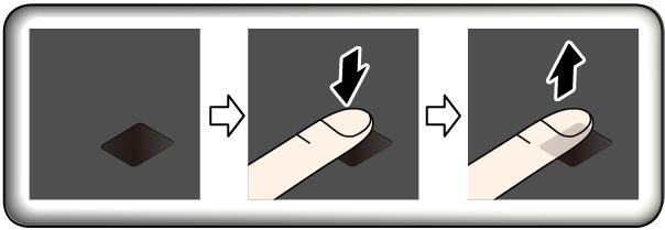 Az ujjlenyomat-olvasó karbantartása Az alábbi behatások az ujjlenyomat-olvasó sérülését vagy helytelen működését eredményezhetik: Az olvasó felületének megsértése kemény, hegyes tárggyal Az olvasó