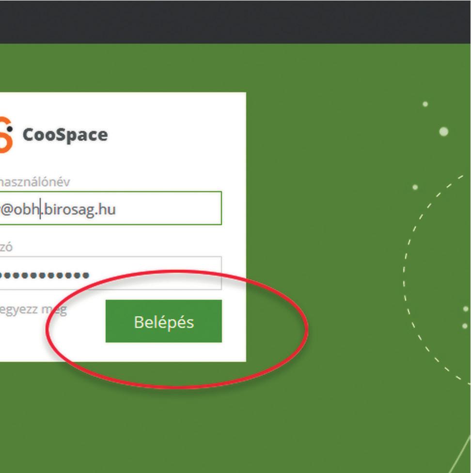A https://coospace-obh.birosag.hu/ belépési felülete 2017. július 13-án átadtuk a felhasználók számára a CooSpace e-learning platformot, elsőként a polgári perrendtartásról szóló 2016. évi CXXX.