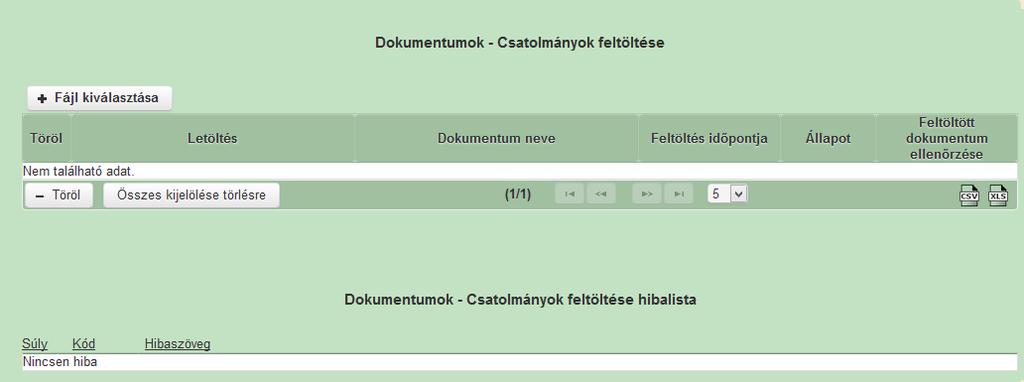 A nyilatkozatok elfogadásához kattintson a Nyilatkozatok végén az gombra.