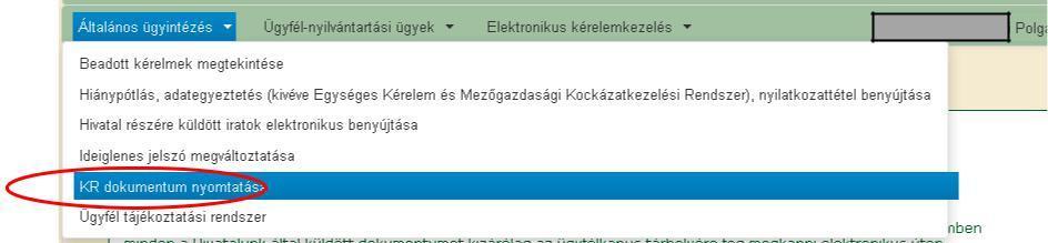 7. Jelölje ki a beérkezett dokumentumot az értesítési tárhelyén és mozgassa tartós