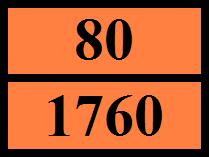 Narancssárga táblák : Alagútkorlátozási kód (ADR) : E 14.7. A MARPOL II. melléklete és az IBC kódex szerinti ömlesztett szállítás Nem alkalmazható 15.