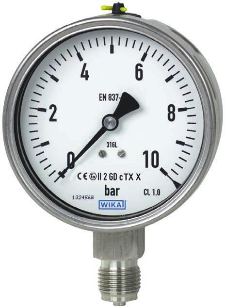 Használati útmutató Nyomásmérő, ATEX 2-es típus, NS100 és