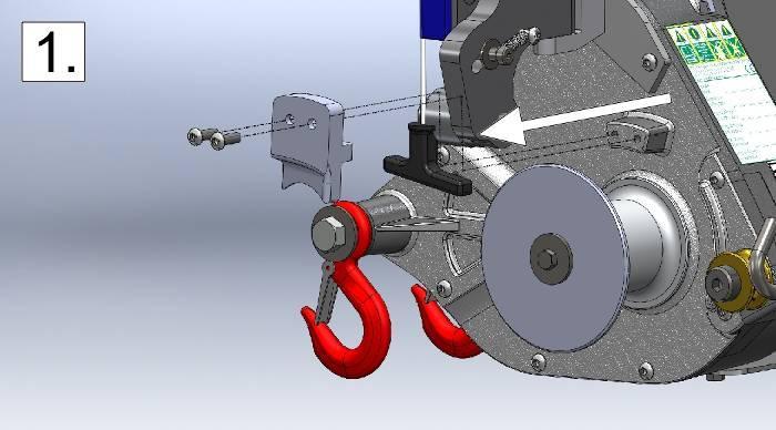 2.4 Csörlődob A Portable Capstan Pulling/Lifting Winch TM csörlő egy 57 mm-es átmérőjű csörlődobbal és egy 117 mm-es átmérőjű biztonsági peremmel van ellátva.