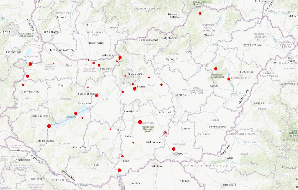 3 Gyűrűzőtt madarak száma (pld.) 25 2 15 1 5 24. 25. 26. 27. 28. 29. 21. 211. 212. 213. 214. 215. 216. 217. A madárgyűrűző állomásokon jelölt madarak megoszlása 24-től.