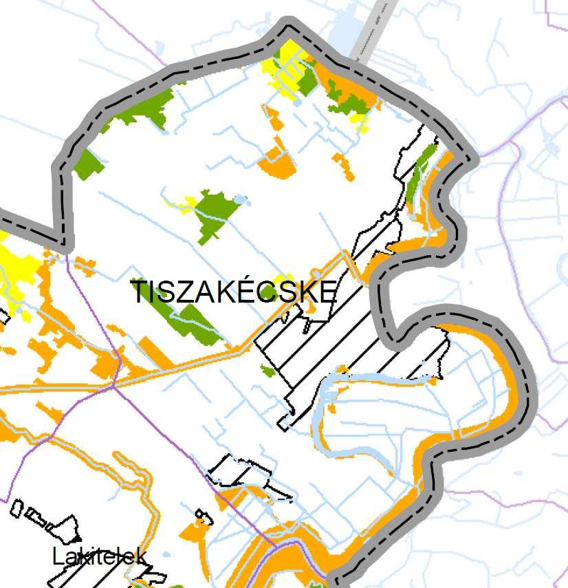 sz. melléklet szerinti országos jelentőségű tájképvédelmi terület övezete és a térségi jelentőségű tájképvédelmi terület övezete által érintett Az erdőket erdő övezetbe kell sorolni Az övezetben csak