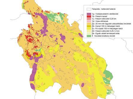 5. ábra Felszíni vizek állapota szempontjából érzékeny területek Pest Megyében [16] A Budapest Liszt Ferenc Nemzetközi Repülőtérről fel és leszálló gépek útvonala szigorúan szabályozott, de az ország