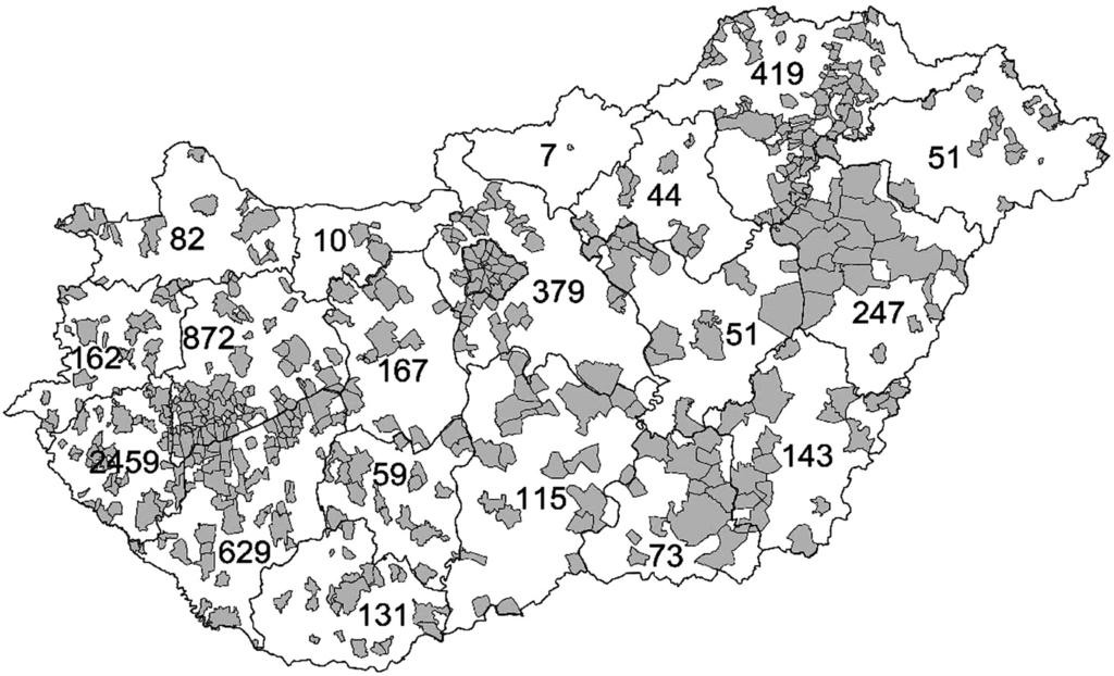 A keszthelyi Georgikon herbáriuma 1. táblázat. A gyűjtemény külföldről származó példányainak megoszlása. Table 1. Origin of foreign specimens.