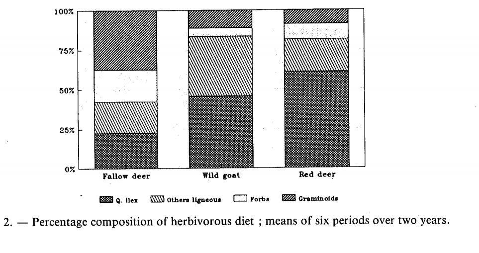 Garcia-Gonzales, R., P. Cuartas. 1992. Food Habits of Capra pyrenaica, Cervus elaphus and Dama dama in the Cazorla Sierra (Spain). Mammalia, 56(2): 195-202.