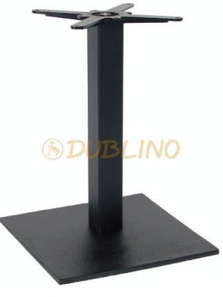 Fekete pórszórt asztalláb 55x55 cm-es bázissal, 72 cm magas. Max: 100x100 cm vagy 130 cm kerek laphoz.