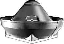 V Torrini centrifughi a flusso verticale datti ad aspirare aria pulita o leggermente MPG polverosa di temperatura max.