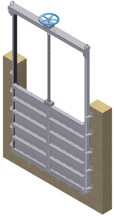 10 9 8 7 6 2 1 Csatorna zsilipek Sluice Gates Wehrschütze Csatorna zsilipek rozsdamentes acélból Channel Penstock, stainless steel Rinnenschieber aus Edelstahl KOAS I & II Nem emelkedő orsós