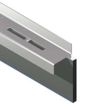 Regular HDPE / Stainless steel stoplog Standard Dammbalke aus HDPE u.