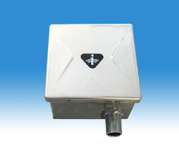 00000001 Infrás WC-öblítő egység, exkluzív rejtett csavarozású előlappal, 170x170x100 mm-es, 3/4"-os műanyag szelep, 230 V AC tápegységgel 13.10.9.