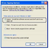A speciális driver telepítése A telepítés folyamata a használt operációs rendszertől függ.