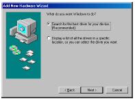 Windows 98 felhasználók Először az USB kompozit driver, majd az USB audio driver lesz telepítve. A következőképpen telepítheti a drivereket: 1. A GS-10 kikapcsolt állapotában indítsa el a Windows-t.