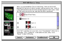 Ellenőrizze, hogy az OMS MIDI Device Setup párbeszédablakban szerepel-e a GS-10, majd jelölje be a Port 1 - Port 2 opciókat, és kattintson az [OK]-ra.