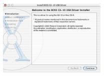 Mac OS X felhasználók 1. A GS-10 kikapcsolt állapotában indítsa el a Mac OS-t.