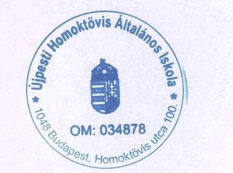 1. Az intézmény bélyegzői Körbélyegző-3 db Használata: Az intézmény hivatalos dokumentumainak hitelesítésére szolgál.