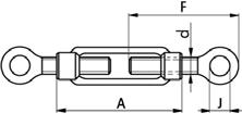 Feszítő csavarok forged turnbuckles szemmel DIN 0 Cikkszám 26 F 7 0 9 07 2 6 70 23 J 0 7 22 2 33 39 A 0 0 0 70 0 d M 6 M M 0 M 2 M M 6 M M 2 M 30