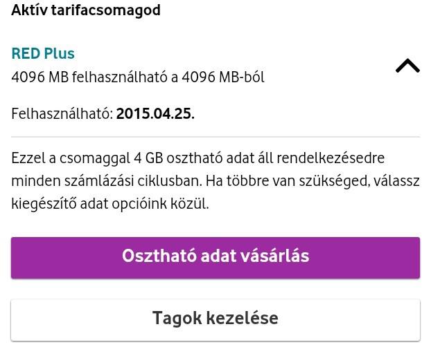 Netinfo oldal osztható adatforgalommal rendelkező tarifák esetében Mobilnézet esetén 16 Netinfo oldal osztható adatforgalommal rendelkező tarifák esetében Mobilnézet esetén Osztható tarifákhoz