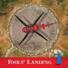 A játék vége A játék megnyerése Ha az összes kincset megszereztétek a szigetről, mindenkinek a Fool s Landing szigetlapkára kell mennie, majd az egyik játékos egy Helikopteres Utazás speciális