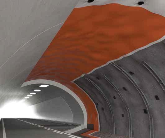 7 7.7 Teljes rendszer alagutak építéséhez Lőttbeton Mapequick Kő boltozat Stabilcem T Vízszigetelés Polydren Vízszigetelés Mapeplan
