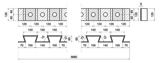 5. ábra: S-C: Hagyományos perfobond, nyitott furat. 6. ábra: S-D: Y- perfobond. 7.