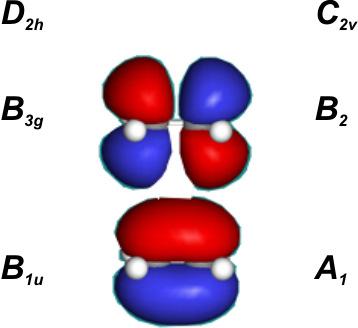 Ez az eset tehát abban különbözik az előzőektől, hogy a kötő pályákat a ligandumok és a központi atom néhány pályájának kombinációjaként hozzuk létre.