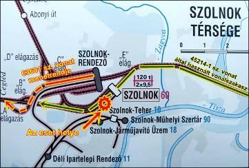 Curtici (Kürtös) állomásról a vonat 2 óra 11 perckor indult el. Szolnok állomásra 4 óra 53 perckor érkezett. A bejárati vágánya a szolgálati hely V. sz. átmenő fővágánya volt.
